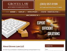 Tablet Screenshot of grovesllc.com